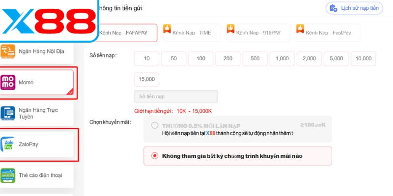 Hướng dẫn gửi tiền vào tài khoản qua ví điện tử trên điện thoại dễ dàng