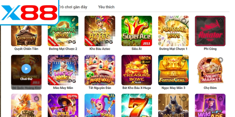 Nổ hũ X88 mang đến kho game slots đa chủ đề